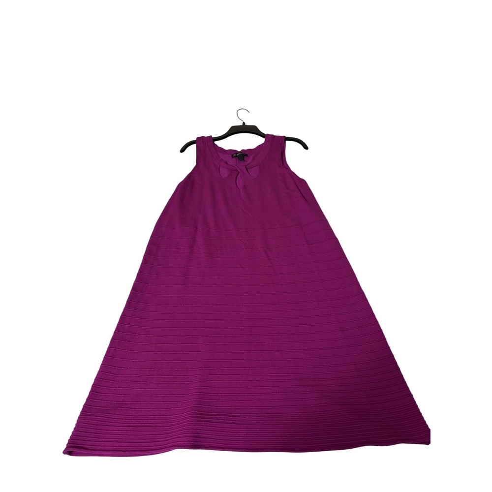 NC International Concepts 0X Fuchsia Sleeveless A-Line Swing Dress